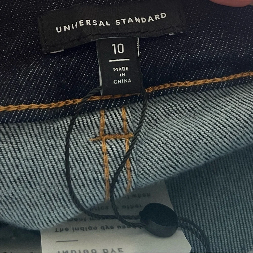 Universal Standard Dark Blue Cuffed Jeans NWT Size 10